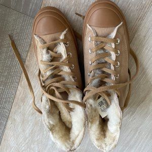 Converse Brown Ankle Boots with Plush Lining